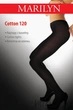 Колготки бавовняні Marilyn Cotton 120 3/4 Nero - зображення 1