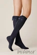 Гольфы тонкие с шерстью и бантом InSecret W615 Wool 36-41 Графит - изображение 1