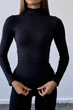 Гольф безшовний жіночий InSecret MAGLIA LUPETTO Black S/M Чорний - зображення 2