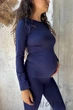 Леггинсы для беременных бесшовные InSecret Leggings Mama Evening Blue S/M Темно-синие - изображение 4