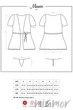 Халат з трусиками Obsessive Miamor robe S/M Белый - изображение 5