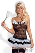 Комплект эротический "Горничная" Obsessive Housemaid Set S/M Черный - изображение 1