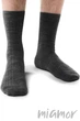 Мужские носки без давления из мериносовой шерсти STEVEN 130 Merino Wool 47-50 Графит - изображение 1