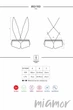 Боді мереживне прозоре Obsessive 853-TED-2 L/XL Молочний - зображення 5