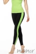 Леггинсы спортивные GIULIA LEGGINGS SPORT XS Черно-зеленые - изображение 5