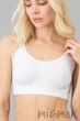 Tоп бесшовный на широких бретелях Giulia Classic top Bianco L/XL Белый - изображение 2