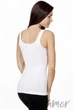 Майка бесшовная Giulia CANOTTA SCOLLO TONDO Bianco S/M Белая - изображение 2