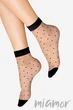 Шкарпетки в горошок Lores Pois Neri 20d One Size Natural - зображення 1