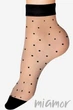 Шкарпетки в горошок Lores Pois Neri 20d One Size Natural - зображення 2