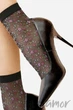 Носочки с цветным узором Lores Prato Calzino 20d One Size Nero - изображение 2