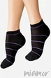 Носки хлопковые в полоску Lores Run Calzino One Size Nero - изображение 1