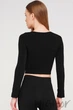 Tоп бесшовный с длинным рукавом Giulia Top Crop L/XL Черный - изображение 2
