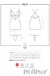Сорочка облегающая с трусиками Obsessive 828-CHE-3 L/XL Красная - изображение 5