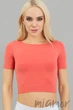 Tоп бесшовный с короткими рукавами Giulia Crop T-Shirt Burnt coral L/XL Коралловый - изображение 1