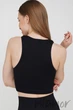 Топ бесшовный в рубчик GIULIA Halter Top Rib Black S/M Черный - изображение 2