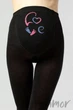 Колготки для вагітних з принтом Giulia Mama Cotton Fashion model 3 2 Nero - зображення 2