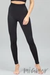 Леггинсы бесшовные в рубчик с пуш-ап ефектом GIULIA Leggings RIB Push Up Black L/XL Черные - изображение 1