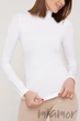 Водолазка-гольф бесшовная GIULIA LUPETTO MANICA LUNGA White L/XL Белая - изображение 1