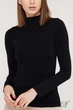 Водолазка-гольф бесшовная GIULIA LUPETTO MANICA LUNGA Black S/M Черная - изображение 1