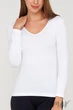 Лонгслив в рубчик GIULIA MAGLIA RIB White L/XL Белый - изображение 1
