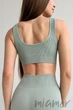 Топ на широких бретелях в рубчик InSecret Top Basic Ribbed VERDINO L/XL Мятный - изображение 2