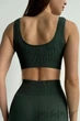 Топ на широких бретелях в рубчик InSecret Top Basic Ribbed KHAKI L/XL Хаки - изображение 2