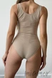 Боди на широких бретелях Giulia Body Canotta Scollo Tondo NATURALE S/M Бежевое - изображение 6