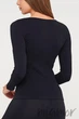 Лонгслив в рубчик GIULIA MAGLIA RIB Black L/XL Черный - изображение 2