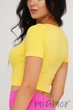 Топ безшовний з короткими рукавами Giulia Crop T-Shirt ILLUMINATING S/M Жовтий - зображення 3