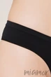 Трусики-стринг бесшовные Giulia String Briefs NERO XL Черные - изображение 3