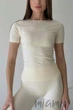 Футболка бесшовная с круглым вырезом InSecret T-Shirt Basic Arctic Wolf S/M Молочная - изображение 1