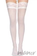 Чулки плотные матовые Annes TRUSS 60 Bianco 3/4 Белые - изображение 1