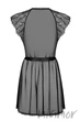 Халатик-пеньюар с кружевом Obsessive Romanesa peignoir L/XL Черный - изображение 4