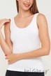 Майка безшовна з широкими бретелями Giulia TANK BIANCO L/XL Белая - изображение 2