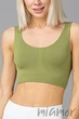 Топ безшовний на широких бретелях Giulia Tank top OLIVE BRANCH L/XL Оливковый - изображение 1