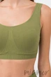 Топ безшовний на широких бретелях Giulia Tank top OLIVE BRANCH L/XL Оливковый - изображение 2