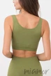 Топ безшовний на широких бретелях Giulia Tank top OLIVE BRANCH L/XL Оливковый - изображение 3