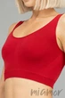 Топ безшовний на широких бретелях Giulia Tank top WINERY S/M Бордовый - изображение 4