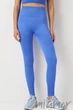 Леггинсы бесшовные в рубчик с пуш-ап эффектом GIULIA Leggings RIB Push Up AMPARO BLUE S/M Синие - изображение 1