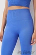 Леггинсы бесшовные в рубчик с пуш-ап эффектом GIULIA Leggings RIB Push Up AMPARO BLUE S/M Синие - изображение 4