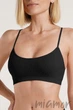 Топ бесшовный в рубчик GIULIA CAMI TOP RIB Nero S/M Черный - изображение 1