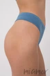 Трусики-стринг бесшовные Giulia String Briefs SPRING LAKE S/M Голубые - изображение 3