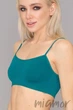 Tоп бесшовный на тонких бретелях Giulia Cami Top HARBOR BLUE S/M Изумрудный - изображение 3