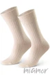 Носки зимние теплые из шерсти STEVEN 093 Wool 35-37 Молочные - изображение 5