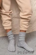 Носки теплые шерстяные в рубчик Lambswool 8011 35-40 Светло-серые - изображение 1