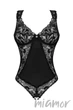 Боді з вирізом бікіні Obsessive Donna Dream XS/S Чорний - зображення 2