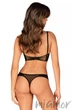 Комплект еротичний з відкритим доступом Obsessive Roxelia set otwarty M/L Чорний - зображення 3