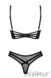 Комплект білизни еротичний Obsessive Roxelia set XS/S Чорний - зображення 4