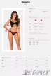 Комплект білизни еротичний Obsessive Roxelia set XS/S Чорний - зображення 5
