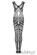Комбинезон-сетка с вырезом Obsessive G328 S/M/L Черный - изображение 4